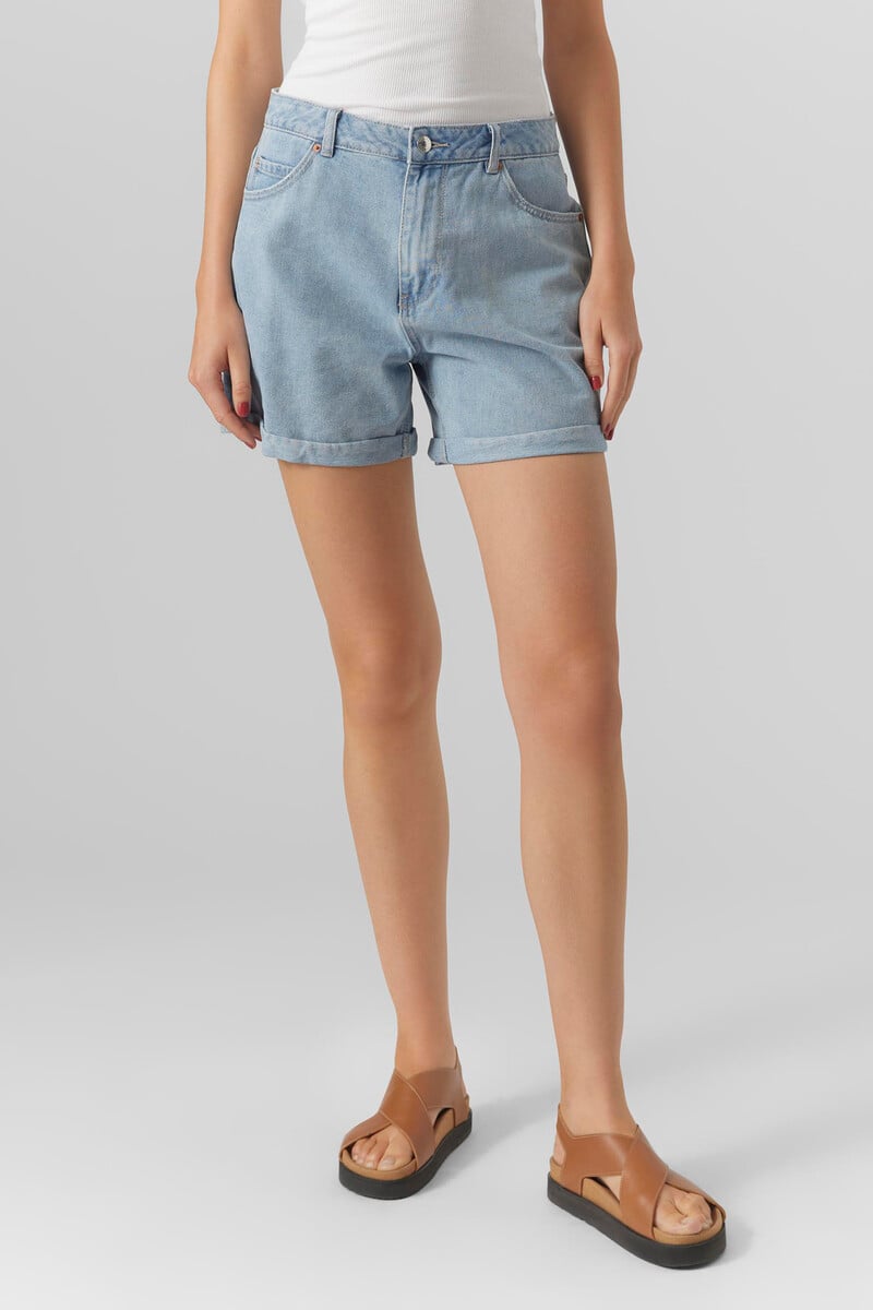 Cortefiel Short Vaquero De Mujer Corte Regular