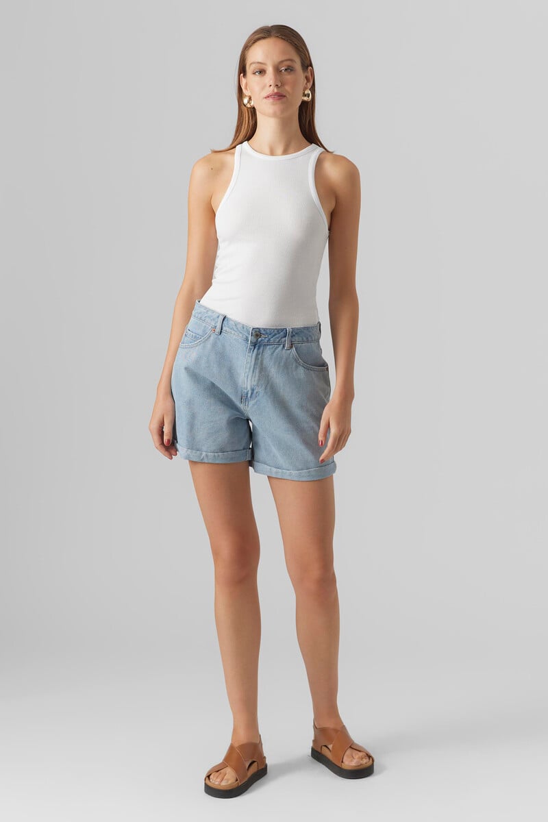 Cortefiel Short vaquero de mujer corte regular