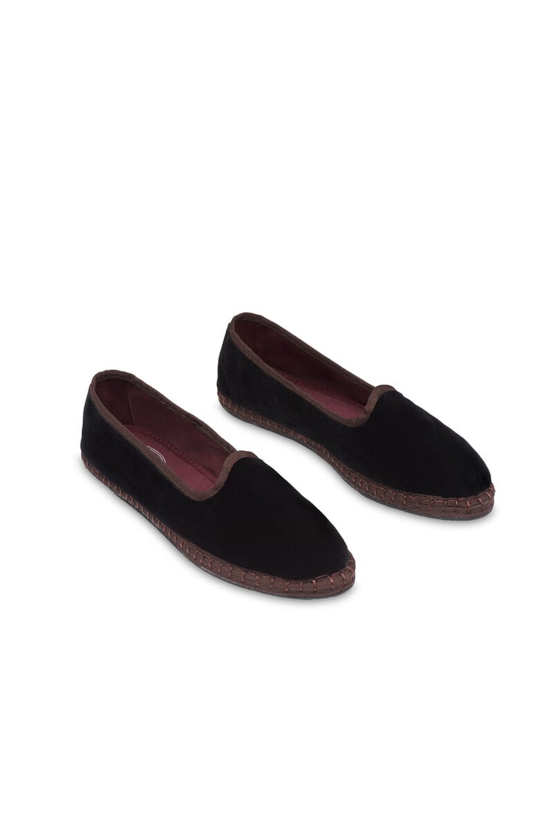 Cortefiel Slippers De Terciopelo