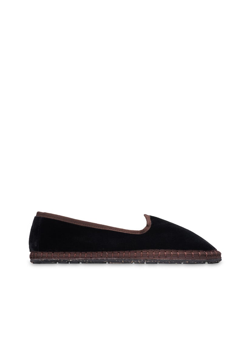 Cortefiel Slippers de terciopelo