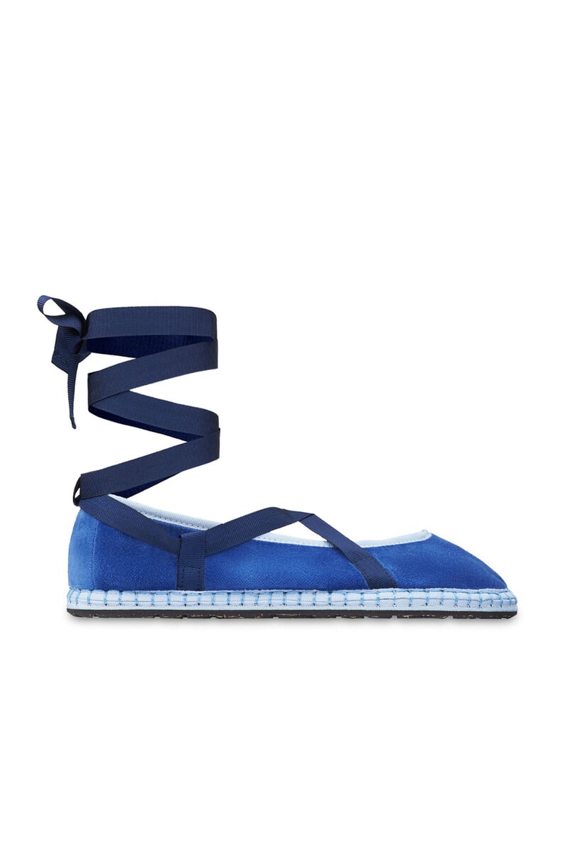 Cortefiel Slippers de terciopelo