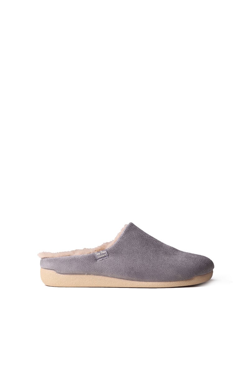 Cortefiel Slippers Para Hombre En Tejido En Gris