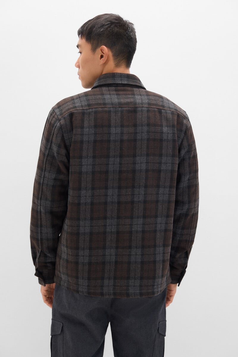 Cortefiel Sobrecamisa Acolchada Cuadros