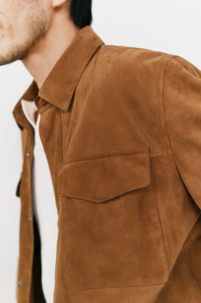 Cortefiel Sobrecamisa Ante