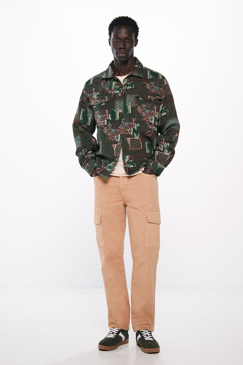 Cortefiel Sobrecamisa Tejido Tapicero