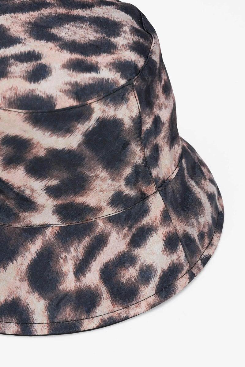 Cortefiel Sombrero Bucket Estampado Leopardo