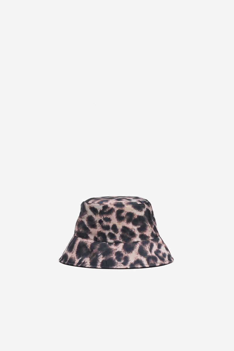 Cortefiel Sombrero Bucket Estampado Leopardo