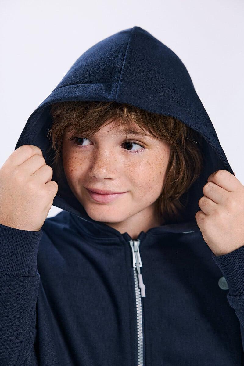 Cortefiel Sudadera Abierta Logo Niño