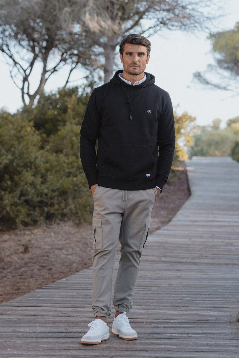 Cortefiel Sudadera Básica Cuello Caja