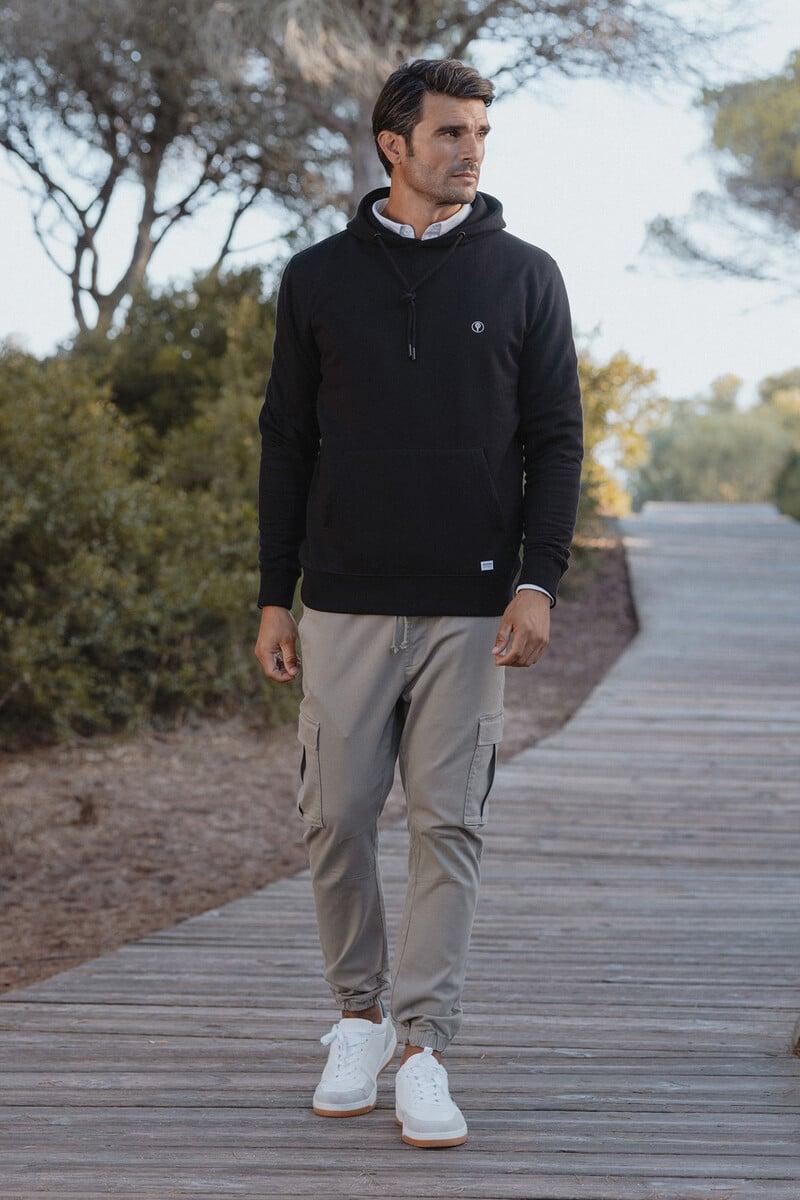 Cortefiel Sudadera Básica Cuello Caja