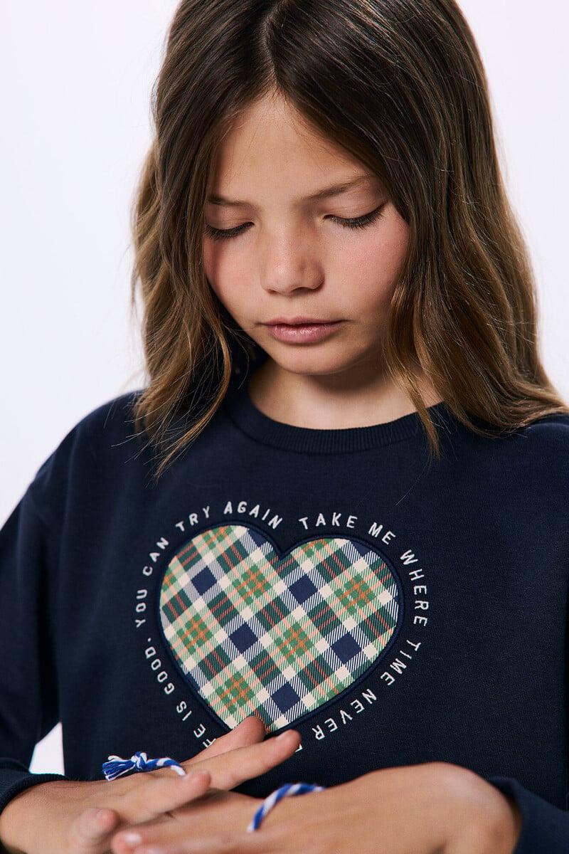 Cortefiel Sudadera Bimateria Niña