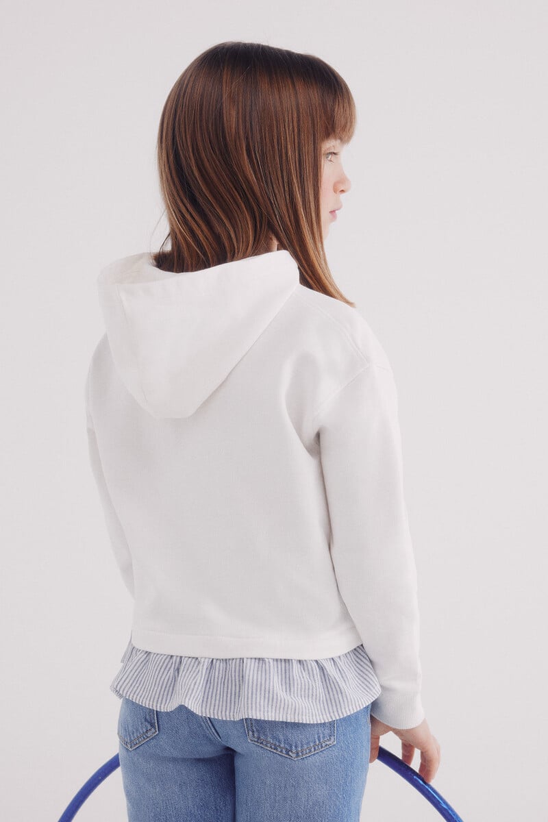 Cortefiel Sudadera Bimateria Niña