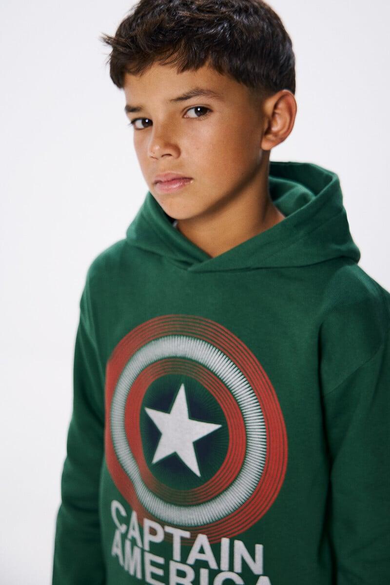 Cortefiel Sudadera Capitan America Niño
