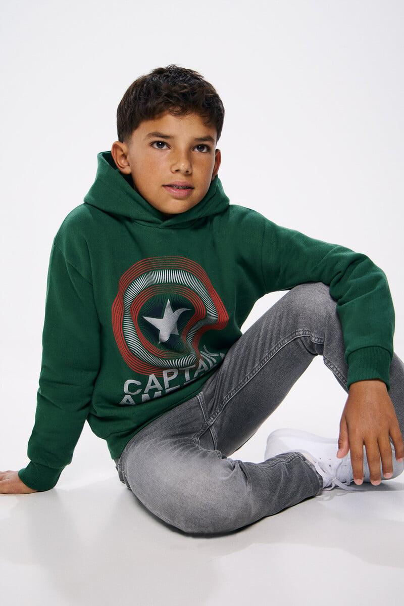 Cortefiel Sudadera Capitan America niño