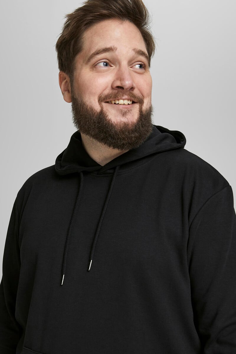 Cortefiel Sudadera capucha básica PLUS
