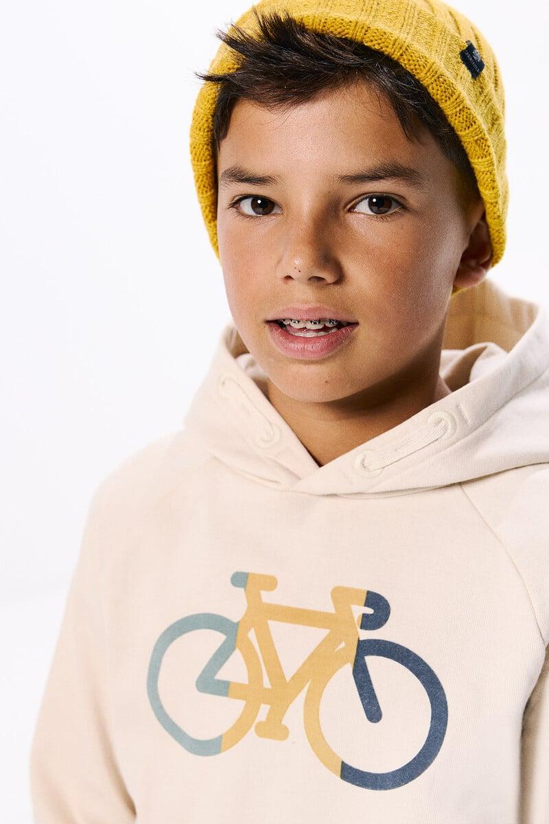 Cortefiel Sudadera Capucha Bici Niño