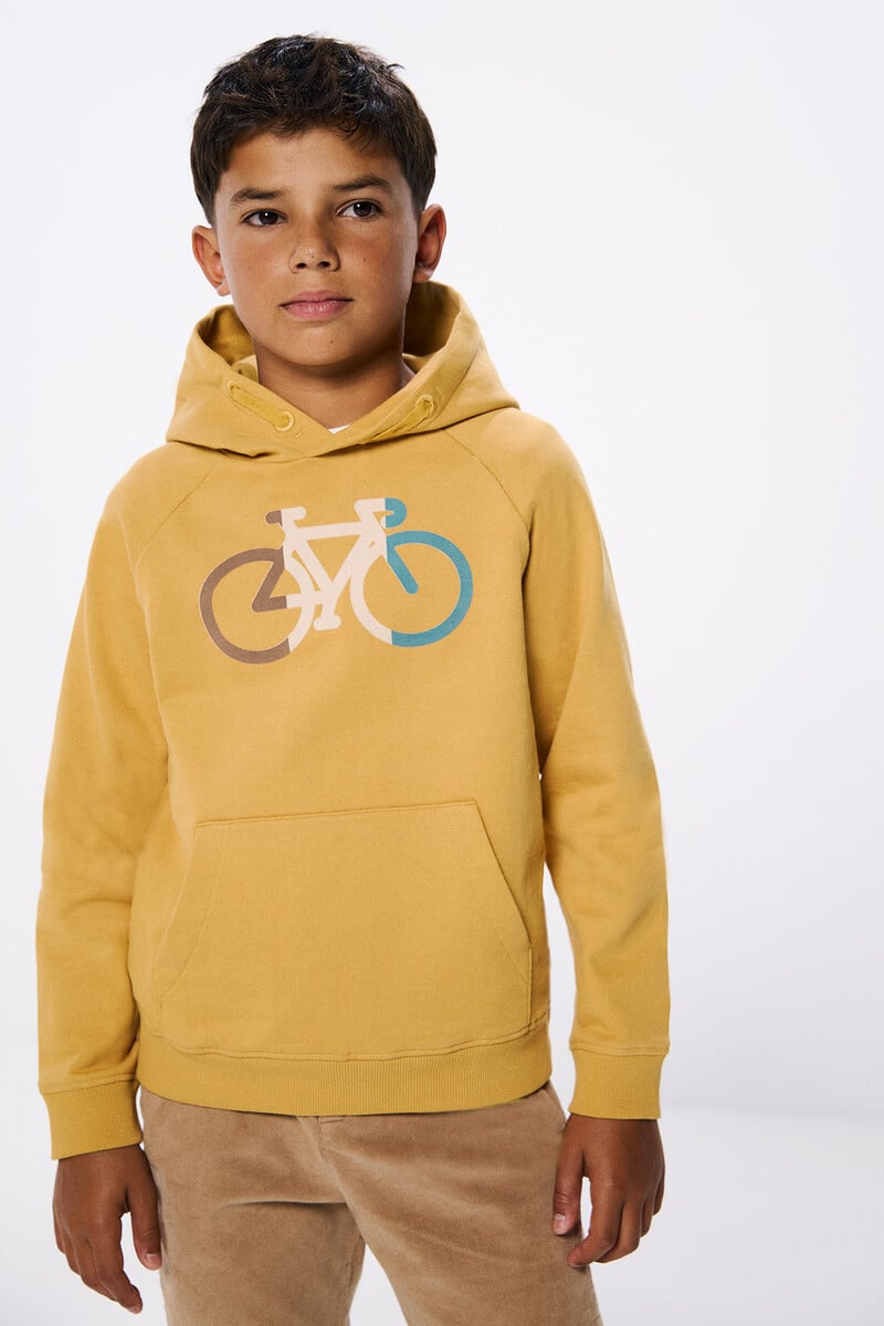 Cortefiel Sudadera capucha bici niño