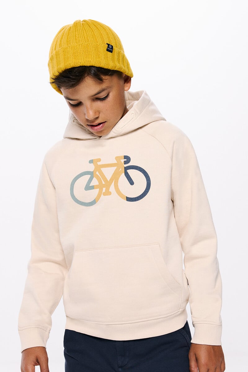 Cortefiel Sudadera capucha bici niño
