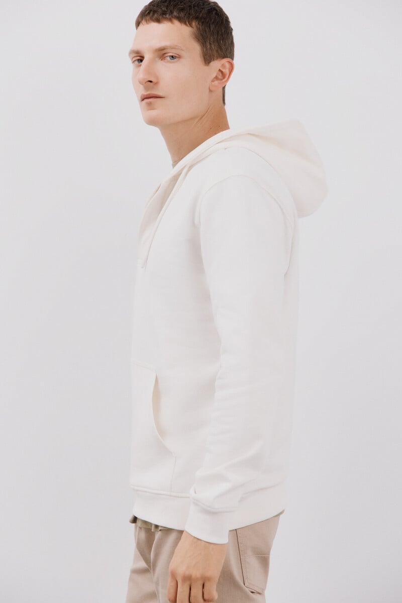 Cortefiel Sudadera capucha con botones