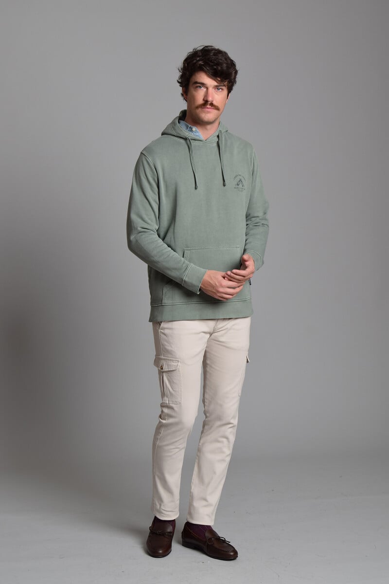 Cortefiel Sudadera Capucha Lavada