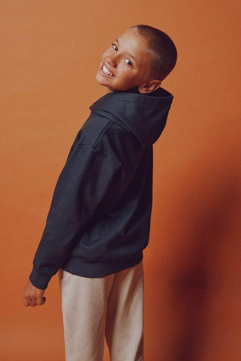 Cortefiel Sudadera Capucha Logo Niño