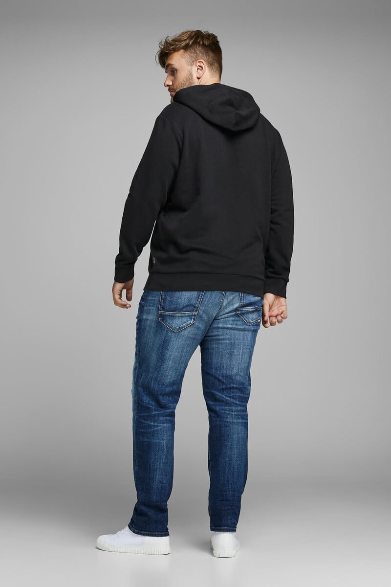 Cortefiel Sudadera Capucha Print Logo PLUS