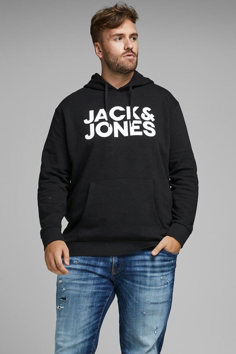 Cortefiel Sudadera Capucha Print Logo PLUS
