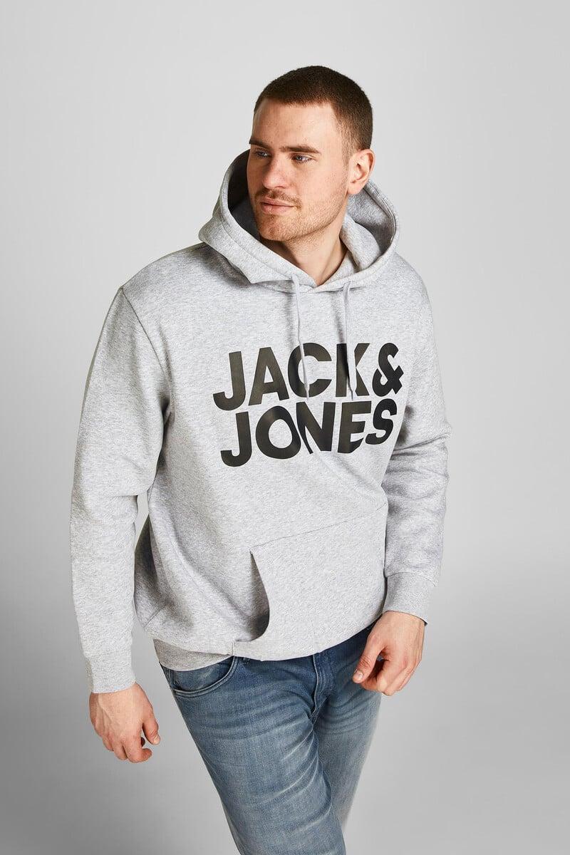 Cortefiel Sudadera Capucha Print Logo PLUS