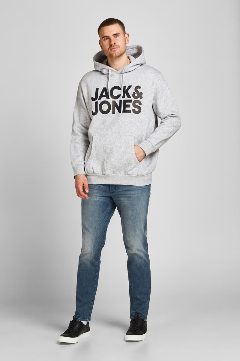 Cortefiel Sudadera capucha print logo PLUS