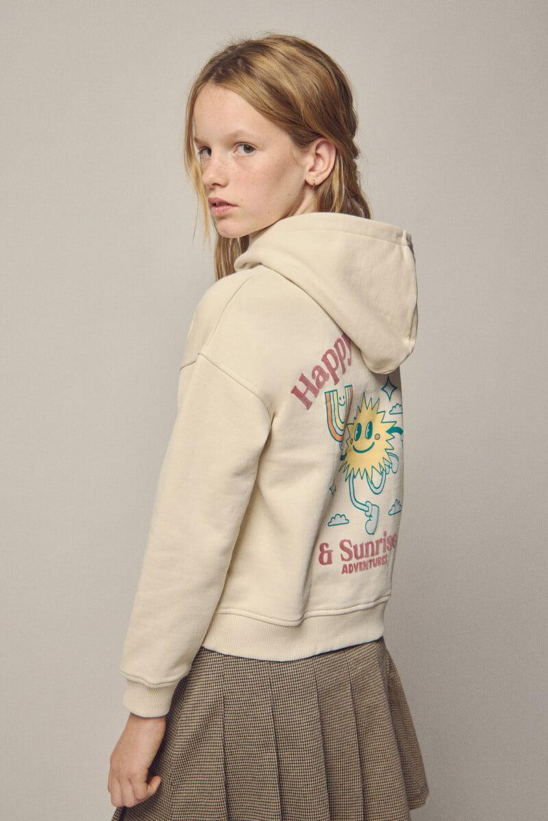 Cortefiel Sudadera Capucha Rainbow Niña