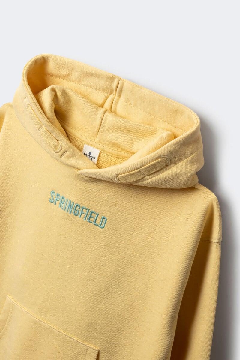 Cortefiel Sudadera Capucha Rombo Etnico Niño