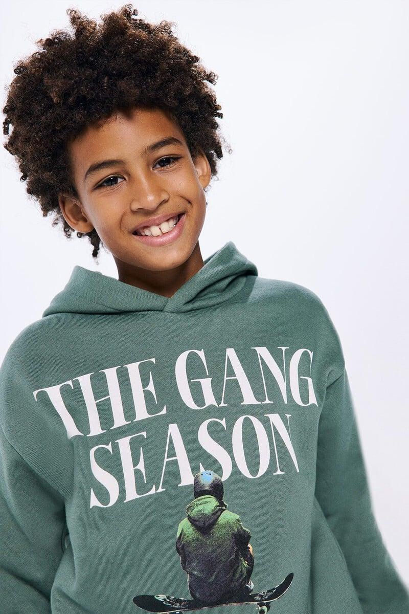 Cortefiel Sudadera capucha Skater