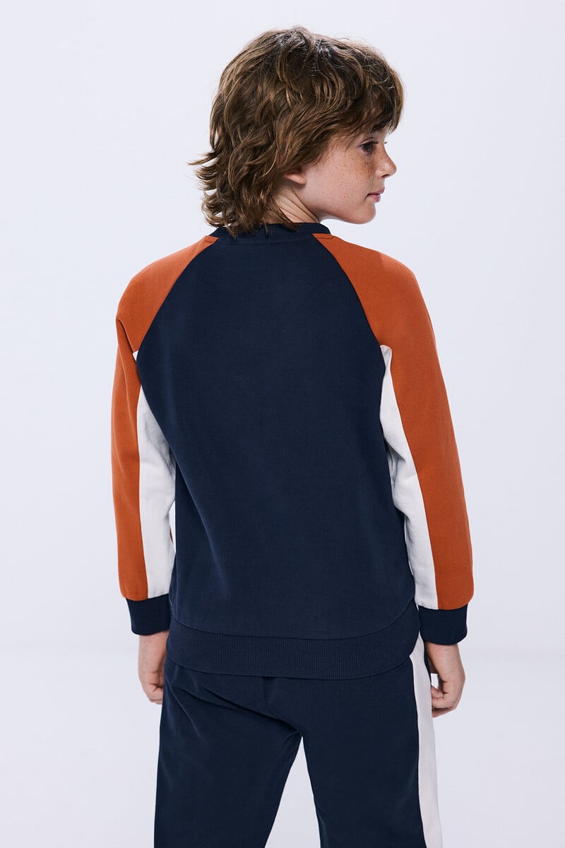 Cortefiel Sudadera Color Block Niño