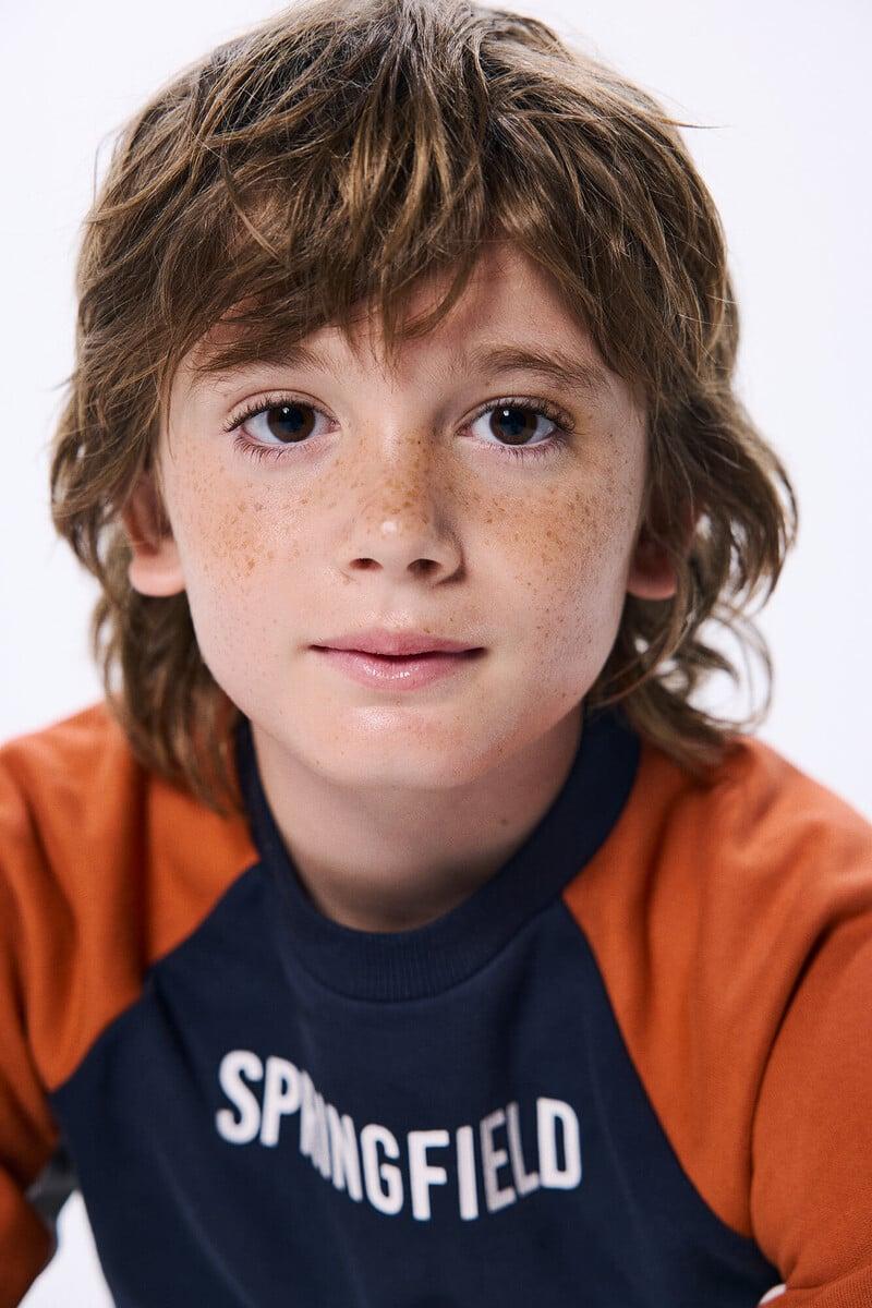 Cortefiel Sudadera Color Block Niño