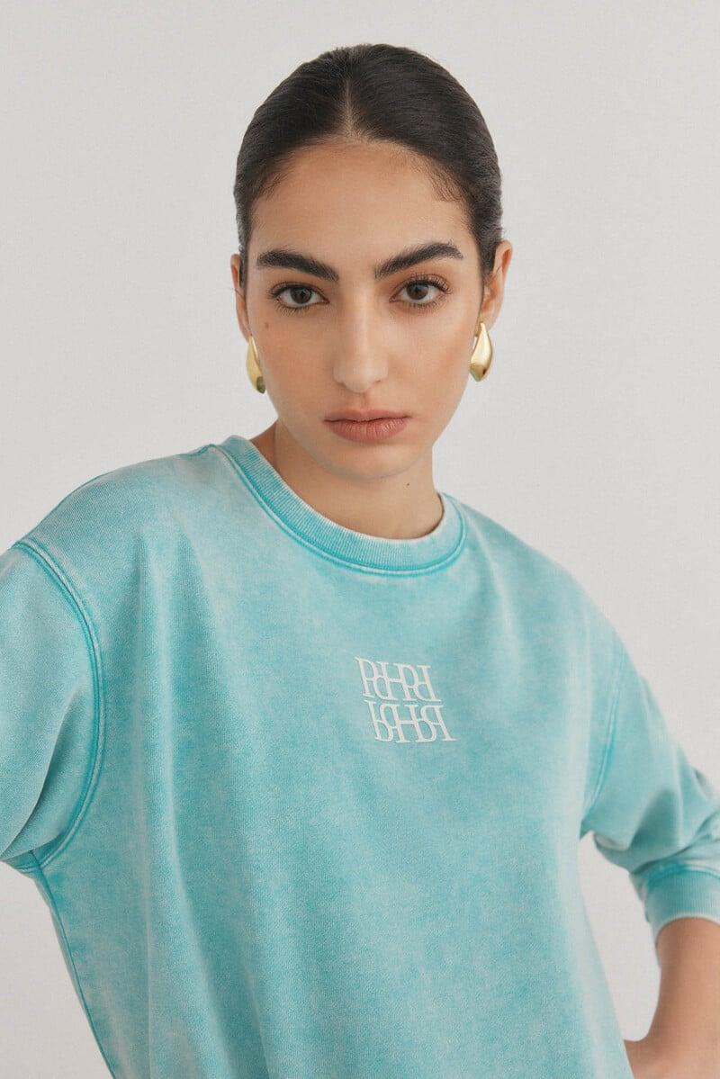 Cortefiel Sudadera Con Efecto Lavado Desgastado