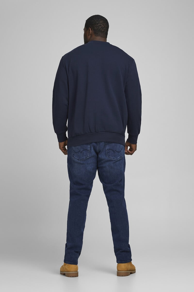 Cortefiel Sudadera Cuello Redondo Básica PLUS