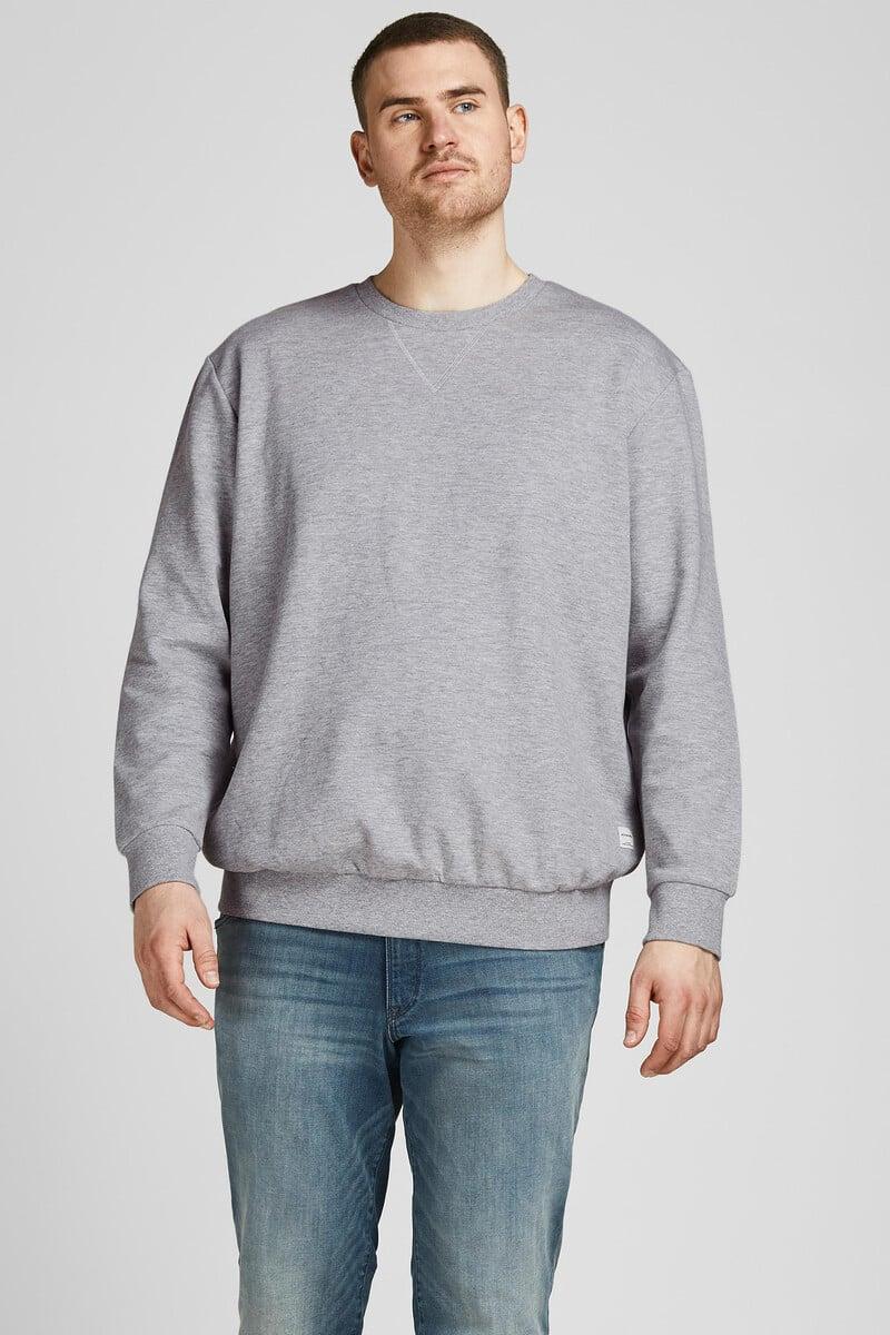 Cortefiel Sudadera cuello redondo básica PLUS