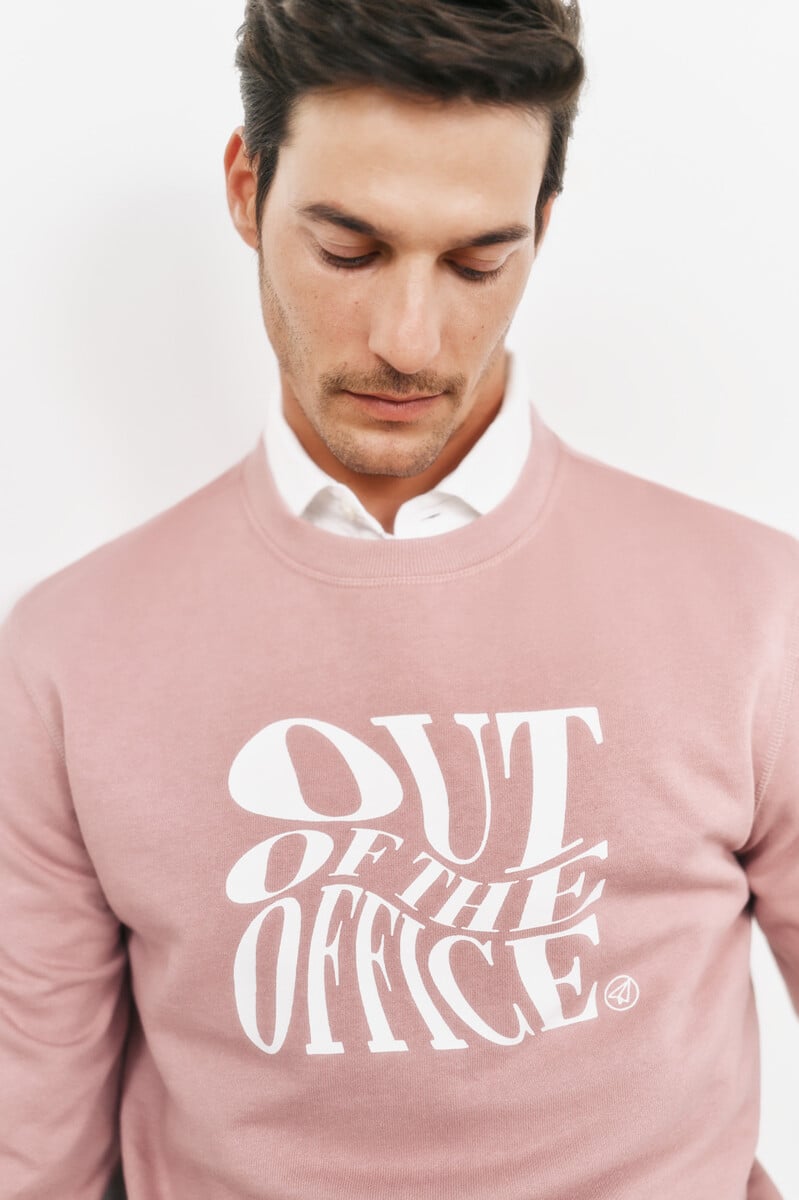 Cortefiel Sudadera Cuello Redondo Con Logo