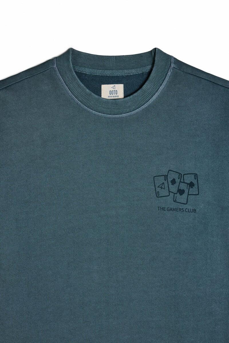Cortefiel Sudadera Cuello Redondo Con Logo