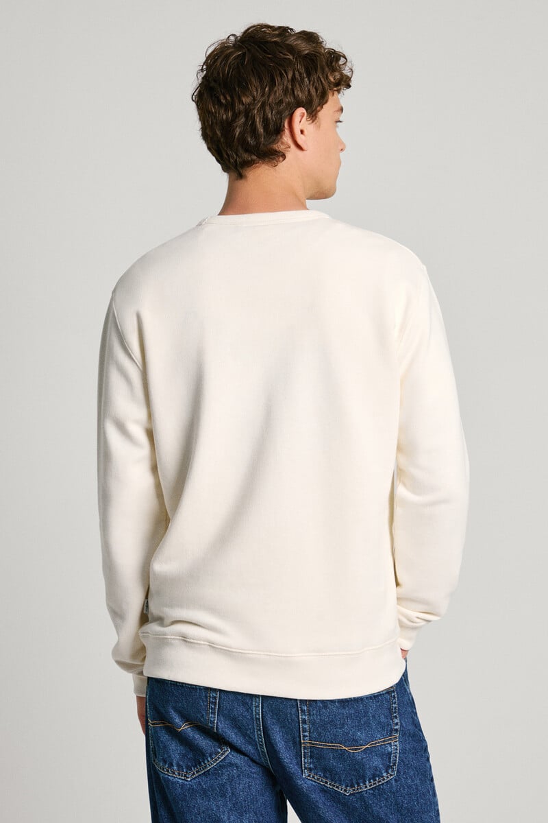 Cortefiel Sudadera De Cuello Redondo Con Logo