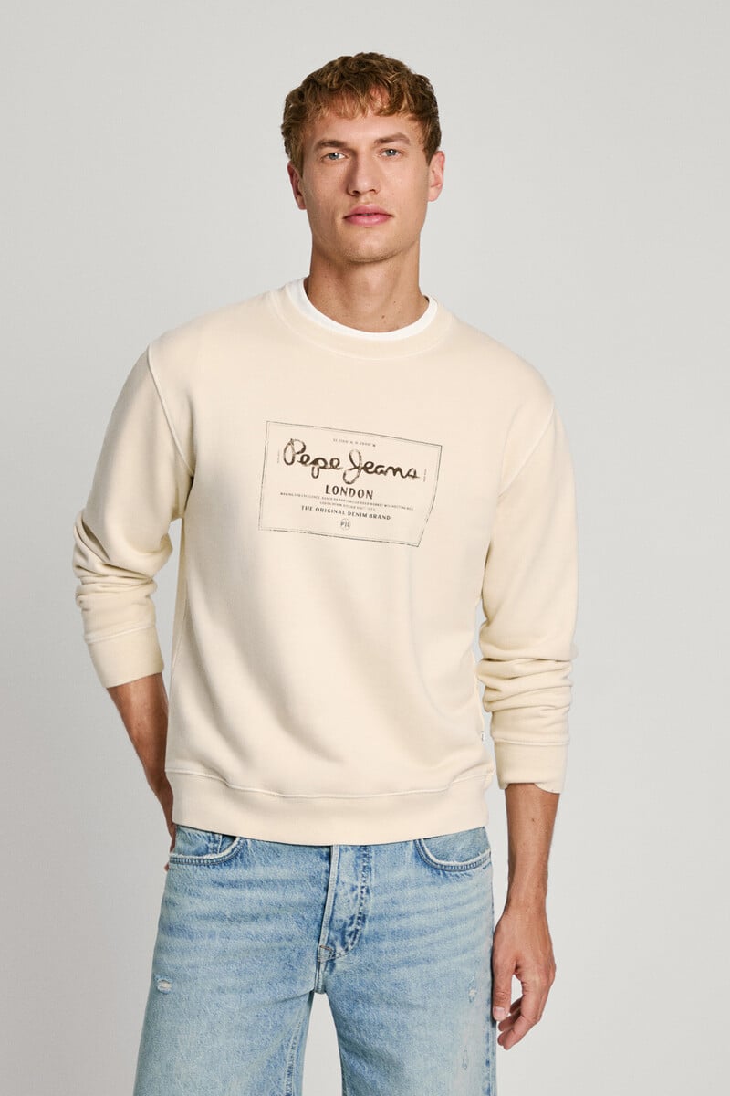 Cortefiel Sudadera de cuello redondo