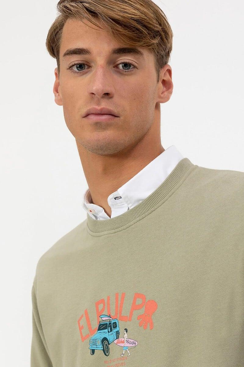 Cortefiel Sudadera Estampado Surfer Car