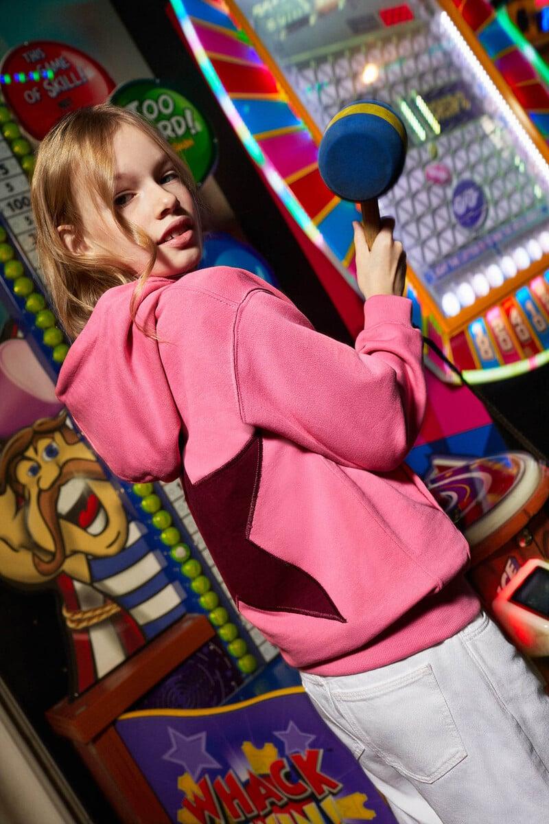 Cortefiel Sudadera Estrella Niña