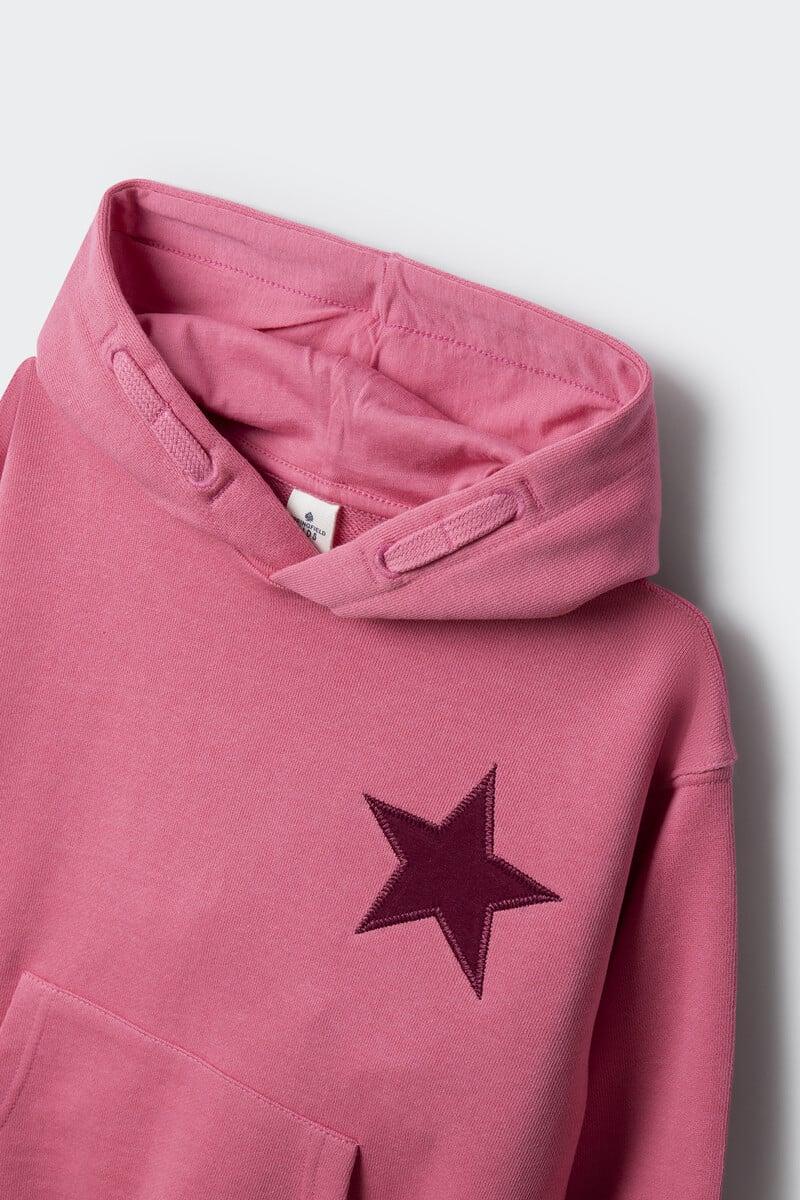 Cortefiel Sudadera Estrella Niña