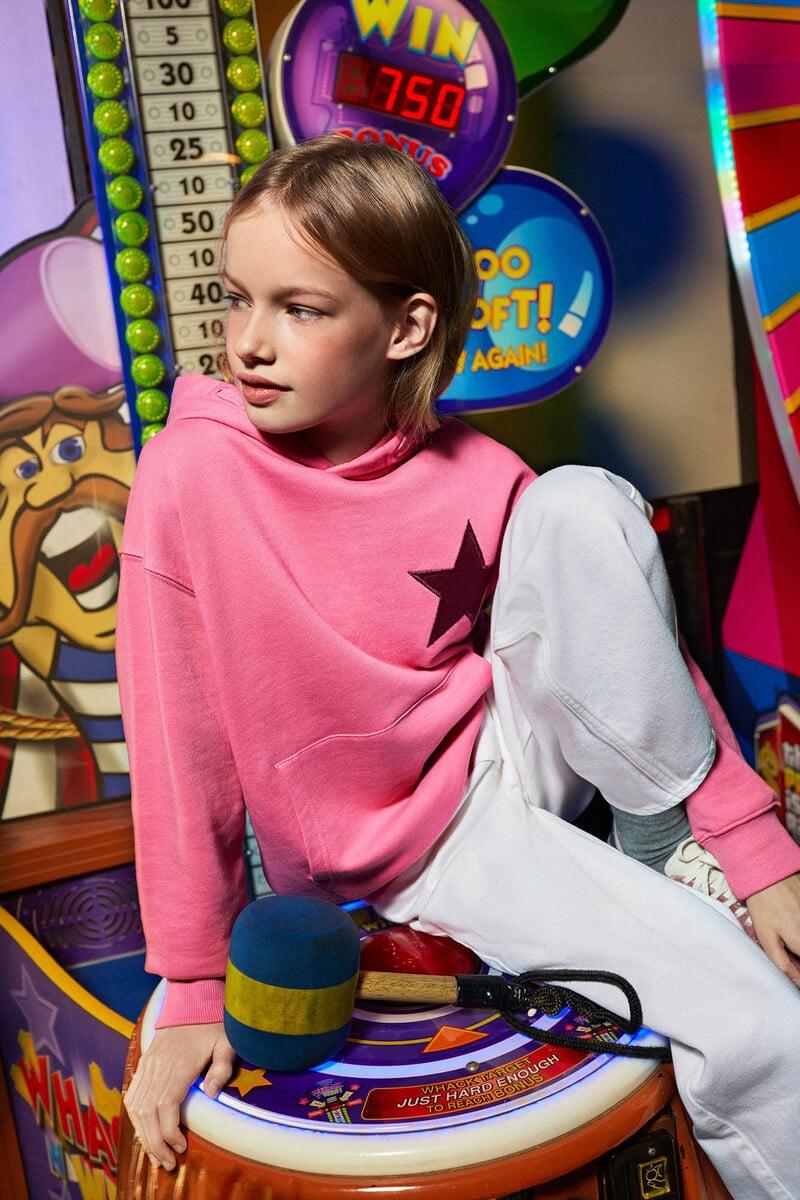 Cortefiel Sudadera estrella niña