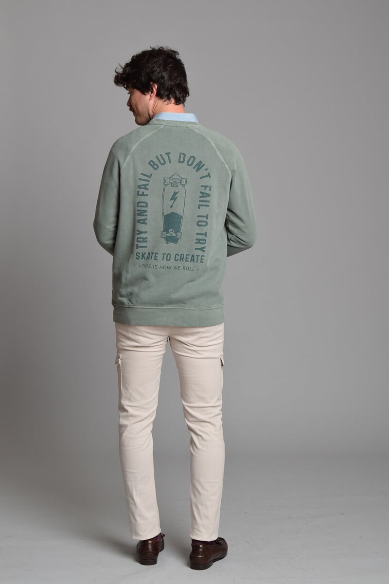 Cortefiel Sudadera Lavada
