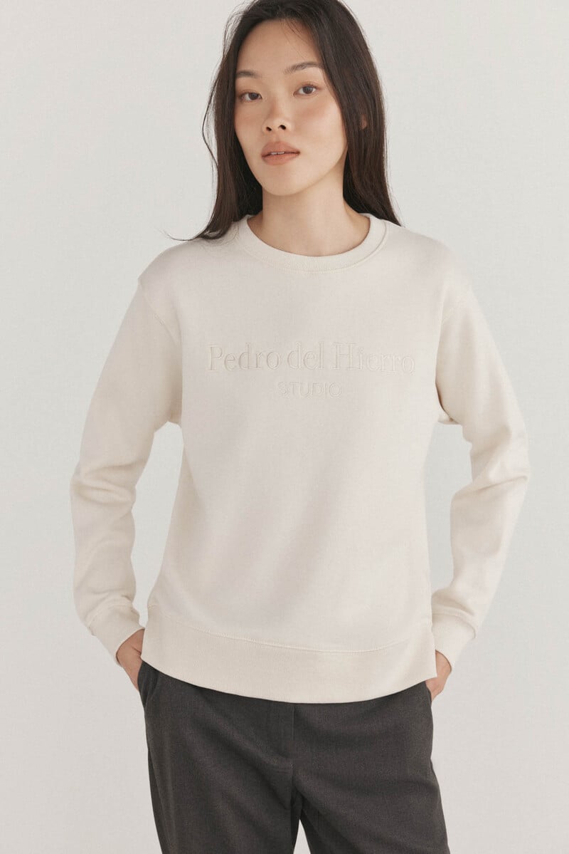 Cortefiel Sudadera Lisa Logo
