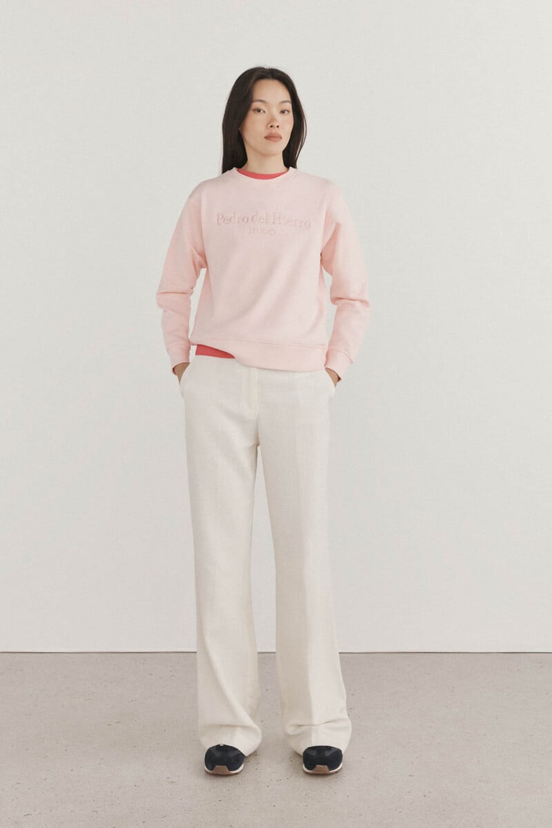 Cortefiel Sudadera lisa logo