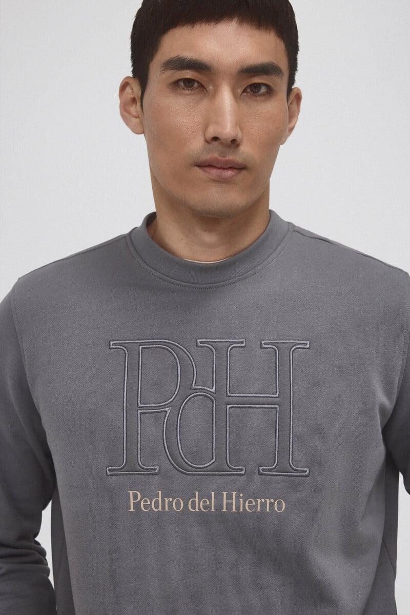 Cortefiel Sudadera Logo Cuello Caja