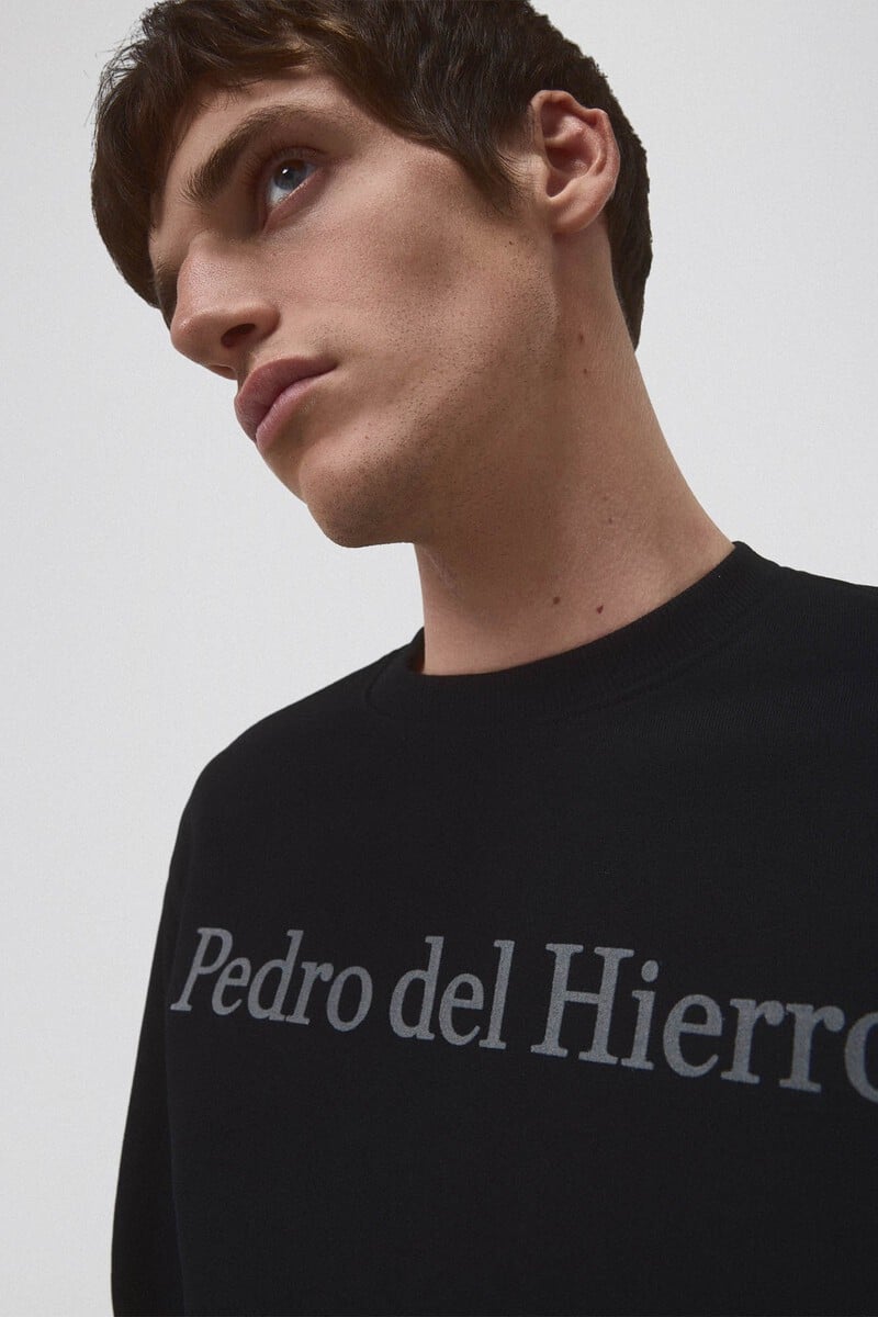 Cortefiel Sudadera Logo Cuello Caja